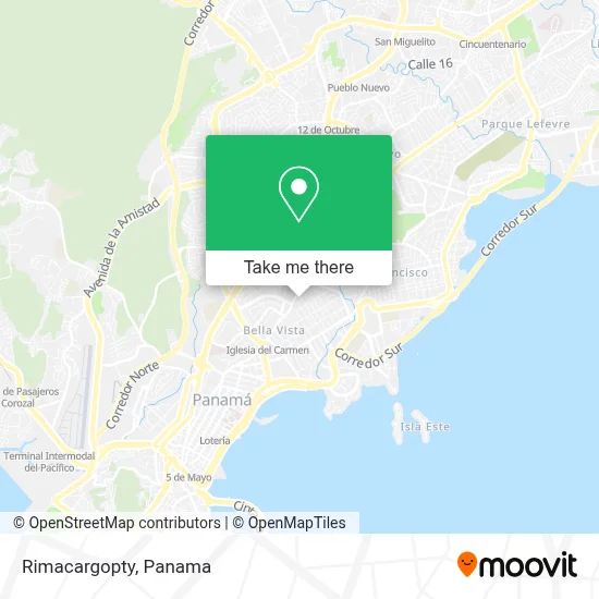 Rimacargopty map