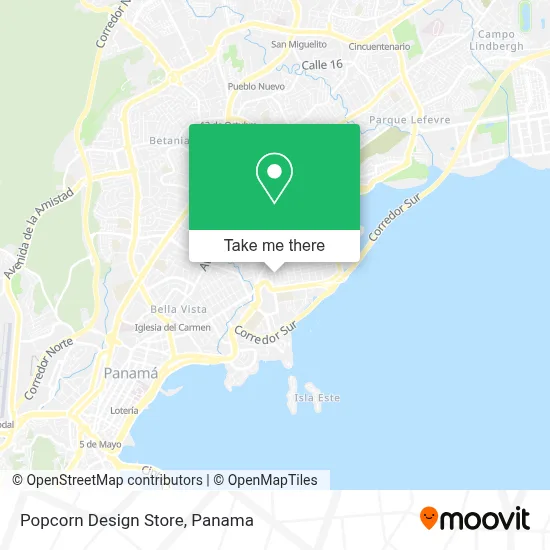Popcorn Design Store map