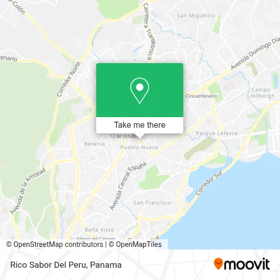 Rico Sabor Del Peru map
