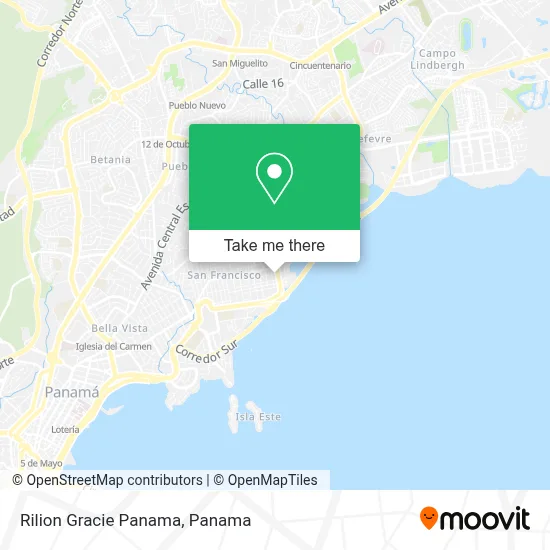 Rilion Gracie Panama map