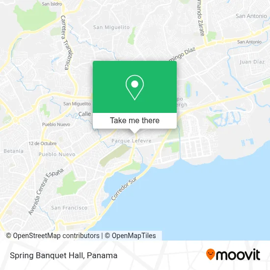 Spring Banquet Hall map