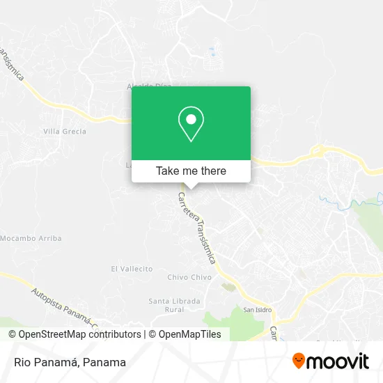 Rio Panamá map
