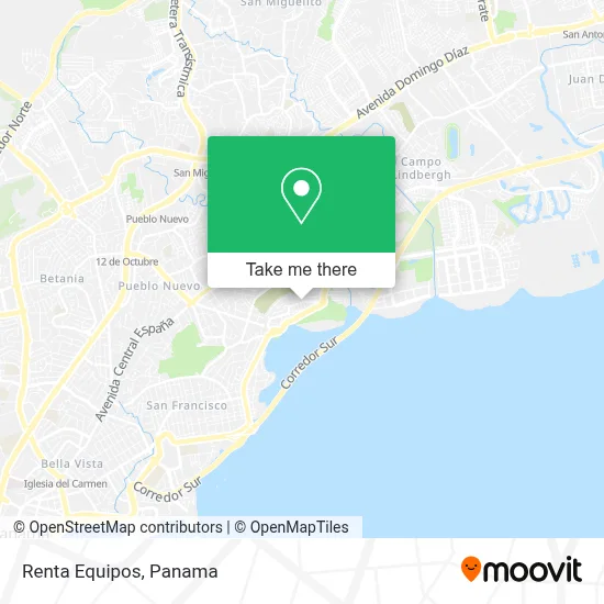 Renta Equipos map