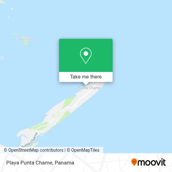 Playa Punta Chame map