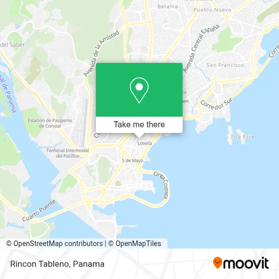 Rincon Tableno map