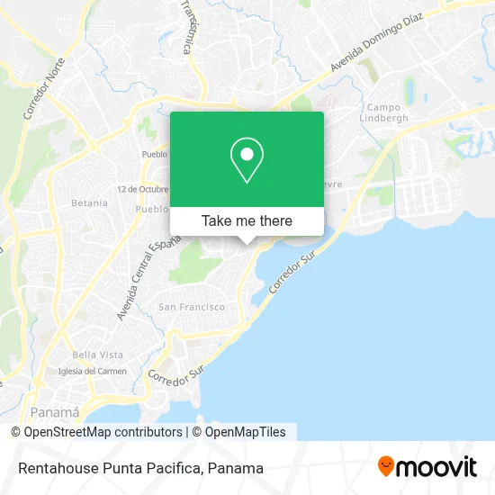 Rentahouse Punta Pacifica map