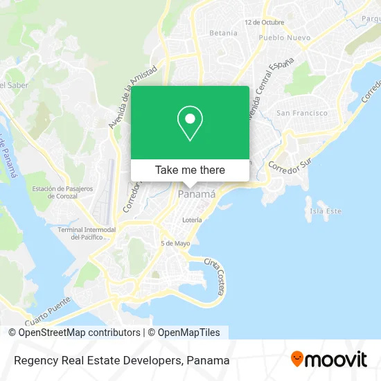 Regency Real Estate Developers map