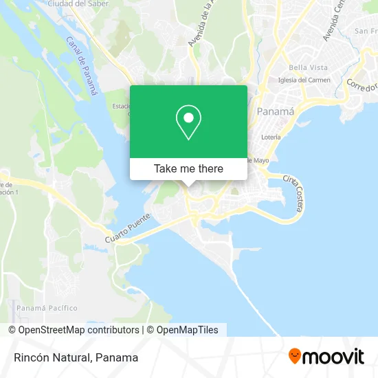 Rincón Natural map