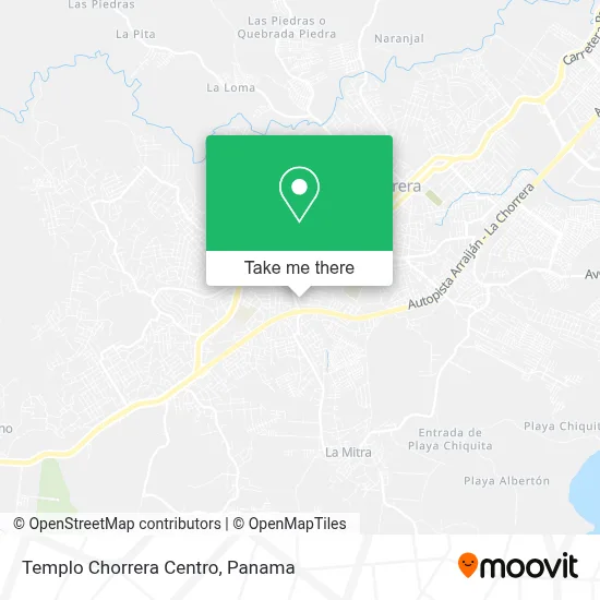 Templo Chorrera Centro map