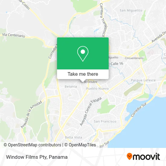 Window Films Pty map
