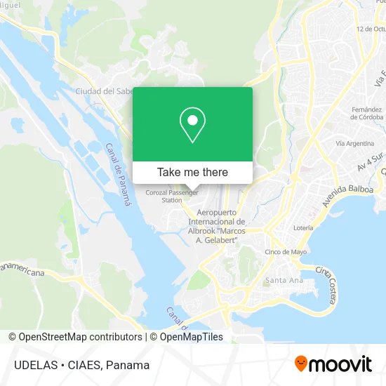 Mapa de UDELAS • CIAES