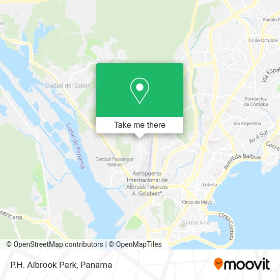 P.H. Albrook Park map