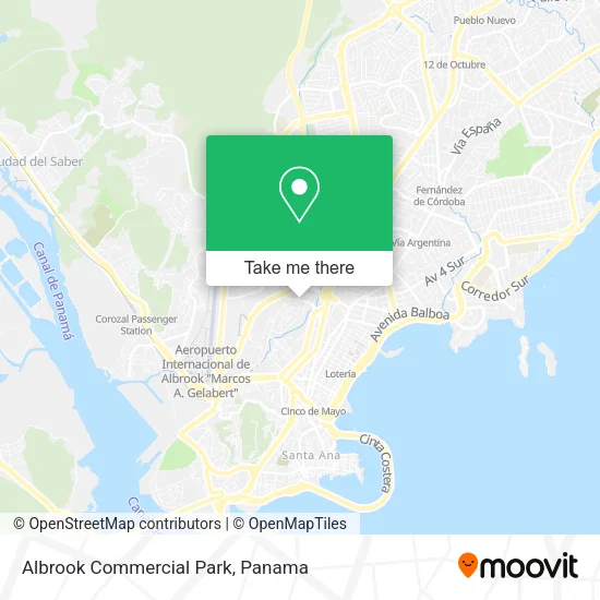 Albrook Commercial Park map