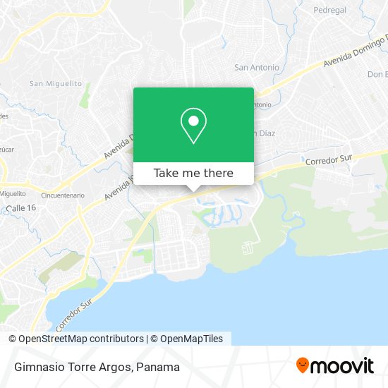 Gimnasio Torre Argos map