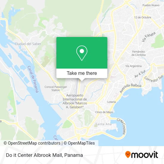 Do it Center Albrook Mall map