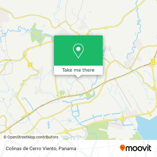 Colinas de Cerro Viento map