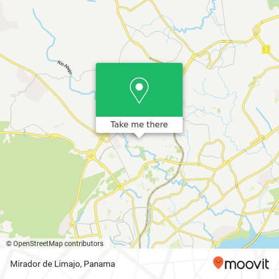 Mirador de Limajo map