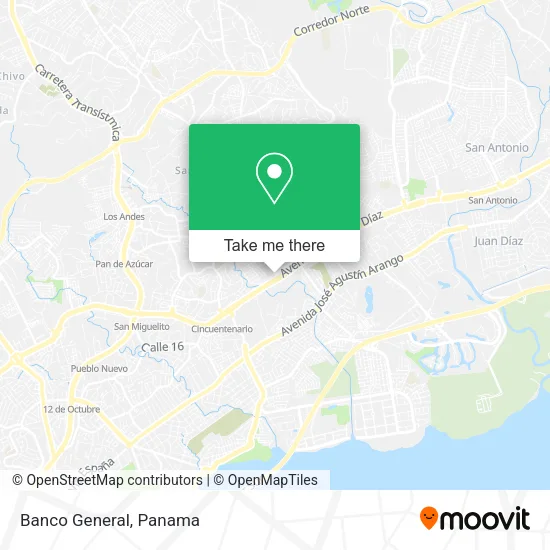 Banco General map
