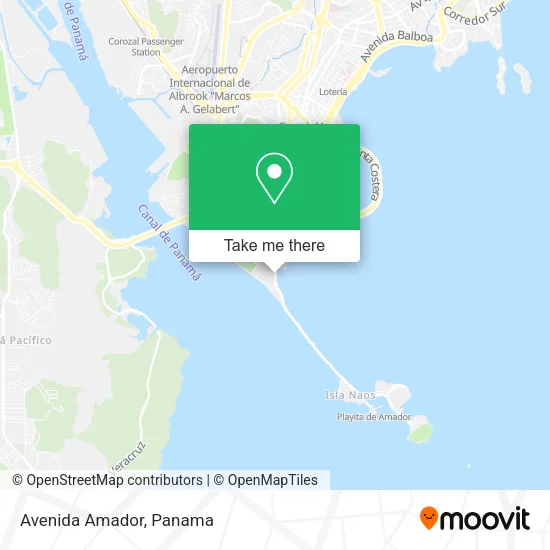Avenida Amador map