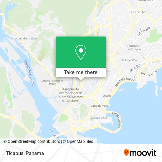 Ticabus map