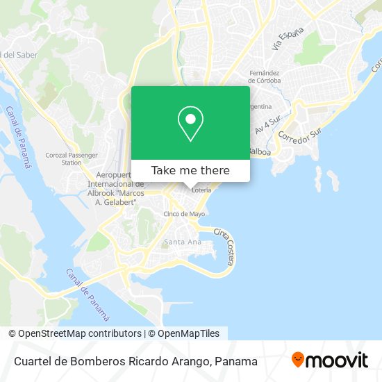 Cuartel de Bomberos Ricardo Arango map