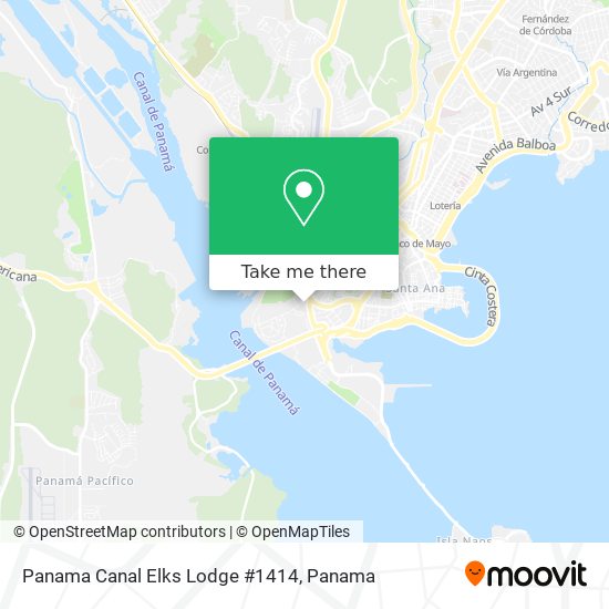 Panama Canal Elks Lodge #1414 map