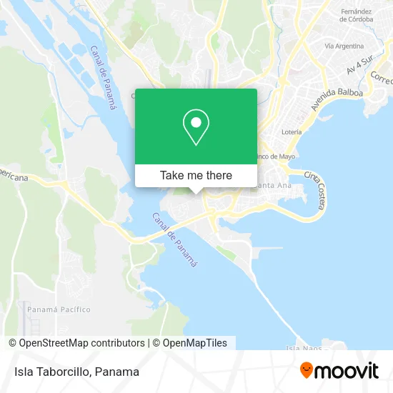 Isla Taborcillo map