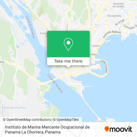Instituto de Marina Mercante Ocupacional de Panamá La Chorrera map