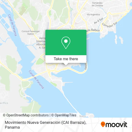 Mapa de Movimiento Nueva Generación (CAI Barraza)