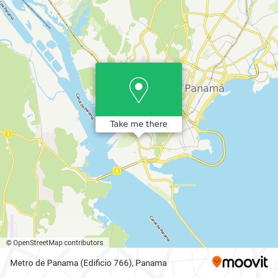 Metro de Panama (Edificio 766) map