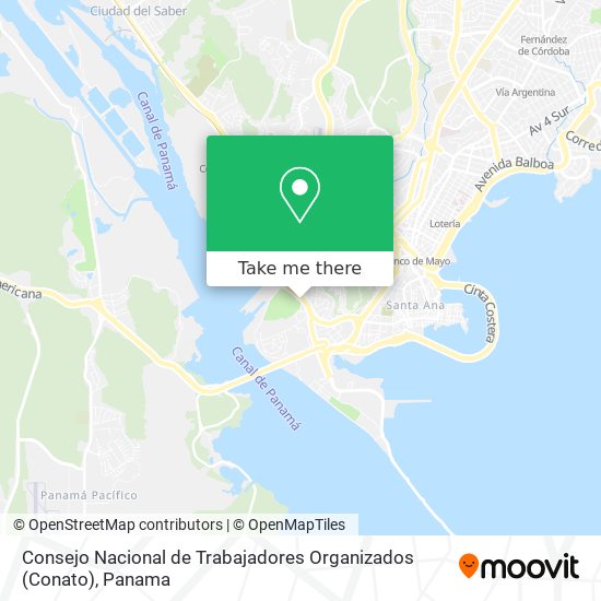 Consejo Nacional de Trabajadores Organizados (Conato) map