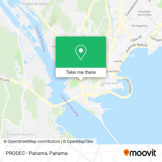 PRODEC - Panamá map