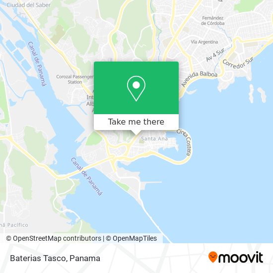 Baterias Tasco map