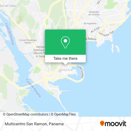 Mapa de Multicentro San Ramon