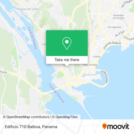 Edificio 710 Balboa map