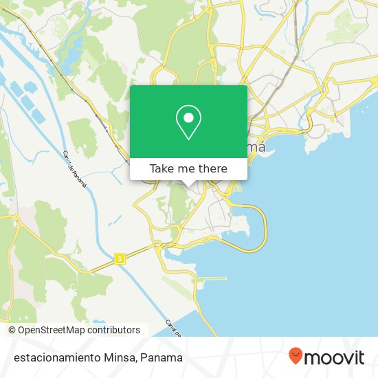 estacionamiento Minsa map