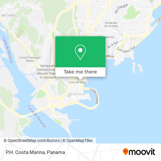 P.H. Costa Marina map
