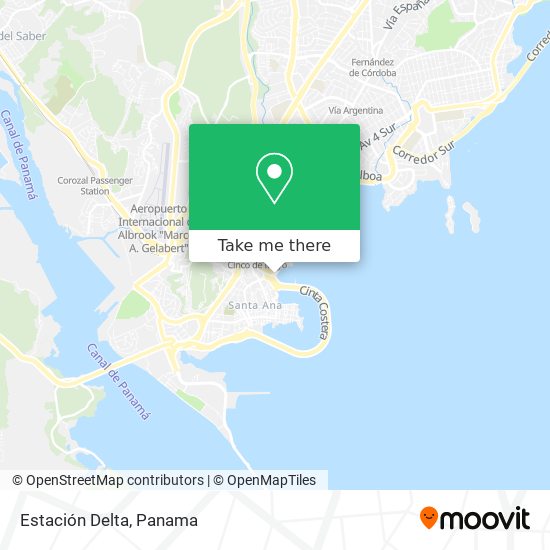 Estación Delta map