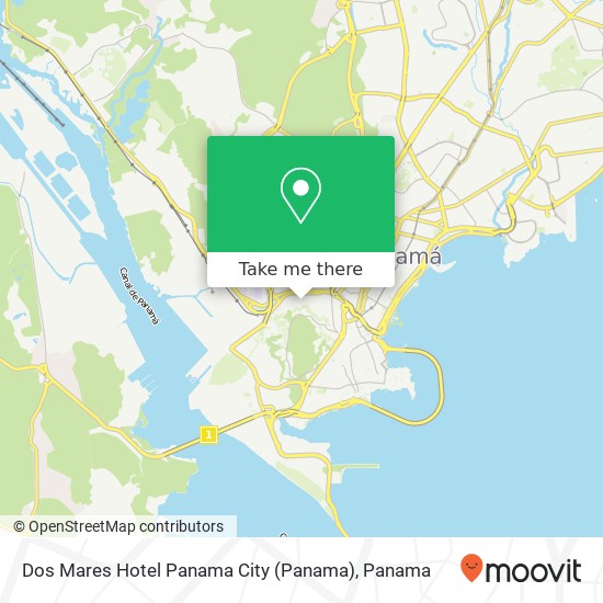 Dos Mares Hotel Panama City map