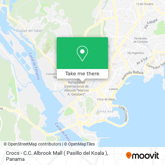 Crocs - C.C. Albrook Mall ( Pasillo del Koala ) map
