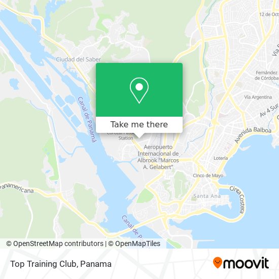 Top Training Club map