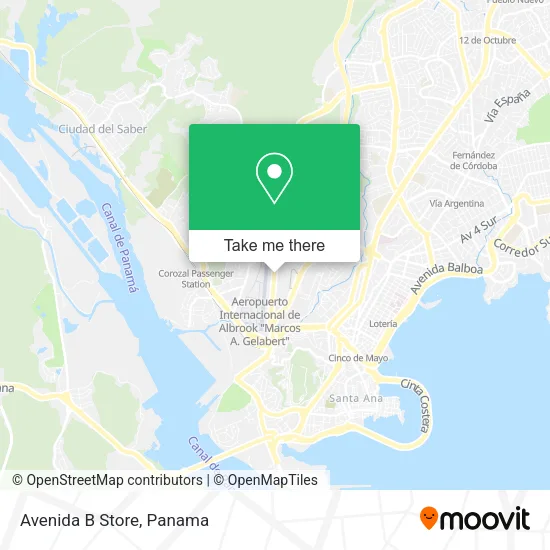 Avenida B Store map