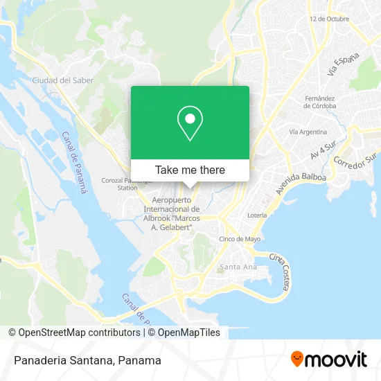 Panaderia Santana map