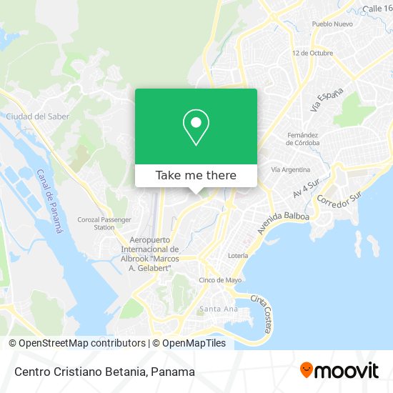 Centro Cristiano Betania map