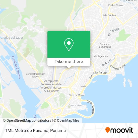 TML Metro de Panama map