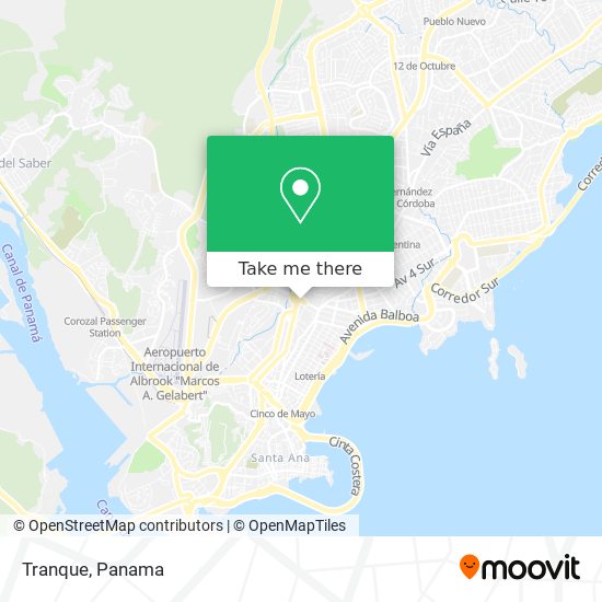 Tranque map