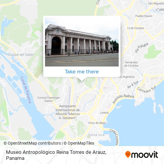 Museo Antropológico Reina Torres de Arauz map