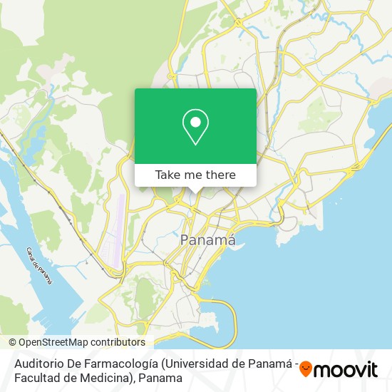 Auditorio De Farmacología (Universidad de Panamá - Facultad de Medicina) map