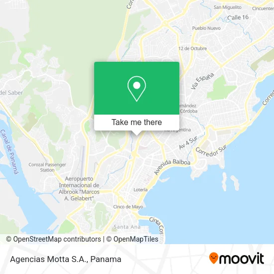 Agencias Motta S.A. map