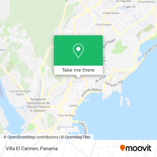 Mapa de Villa El Carmen